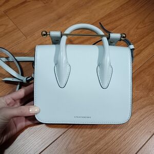 Strathberry Baby Blue MC Nano Bag